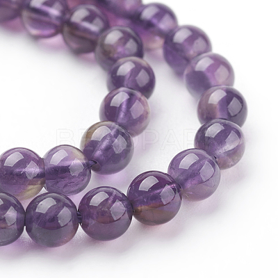Natural Amethyst Beads Strands X-G-G099-4mm-1-1