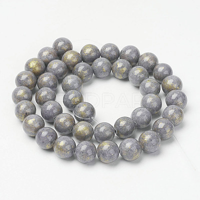 Natural Mashan Jade Beads Strands X-G-P232-01-A-6mm-1