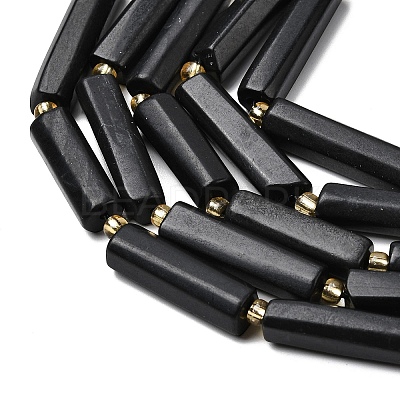 Natural Shungite Beads Strands G-D353-A10-1