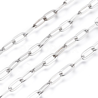 Tarnish Resistant 304 Stainless Steel Cable Chains CHS-M002-01P-1