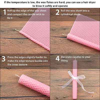 Beeswax Honeycomb Sheets DIY-WH0162-55B-12-1