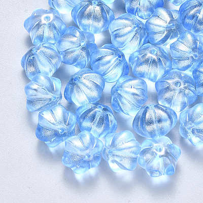 Transparent Spray Painted Glass Beads GLAA-S190-005A-02-1