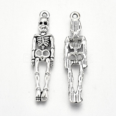 Tibetan Style Alloy Pendants TIBE-S323-056AS-RS-1
