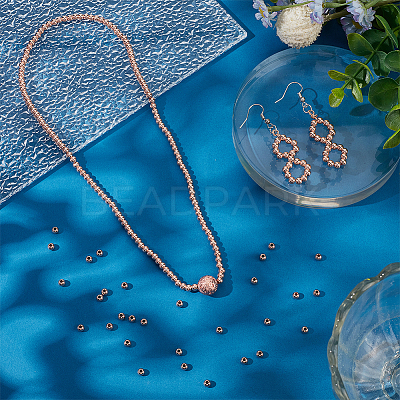 300Pcs Rack Plating Brass Spacer Beads KK-PH0012-43B-RG-1