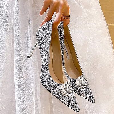 4Pcs 2 Style Detachable Flower Glass Crystal Rhinestone Shoe Decoration FIND-HY0003-38-1