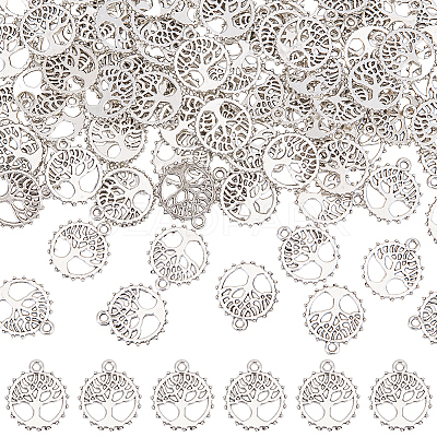 100Pcs Tibetan Style Zinc Alloy Pendants TIBEP-SC0002-96-1
