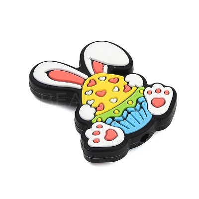 Easter Rabbit Silicone Beads SIL-V002-05A-1