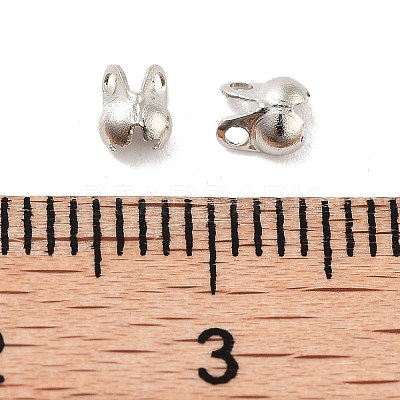 Rack Plating Brass Bead Tips KK-P274-02A-P-1