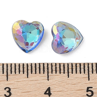 Glass Rhinestone Cabochons RGLA-L029-08B-BBLA-1