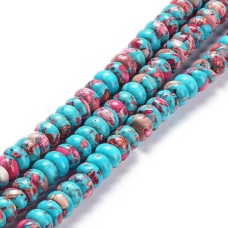 Synthetic Turquoise Beads Strands G-C034-02B-1