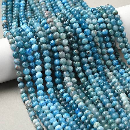 Natural Apatite Beads Strands G-L626-A01-6mm-01-1