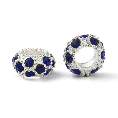 Alloy Rhinestone European Beads CPDL-H999-17-1