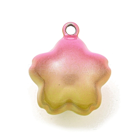Brass Bell Pendants KK-B086-02E-1