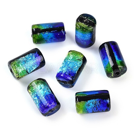 Handmade Silver Foil Glass Beads LAMP-I027-03A-1