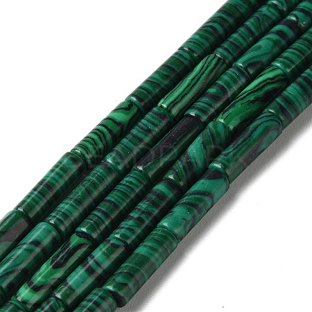 Synthetic Malachite Beads Strands G-D077-E02-1