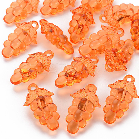 Autumn Theme Transparent Acrylic Beads TACR-S154-60B-921-1