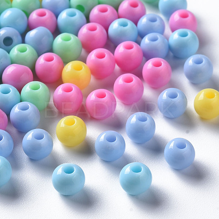 Opaque Acrylic Beads MACR-S370-C6mm-M1-1