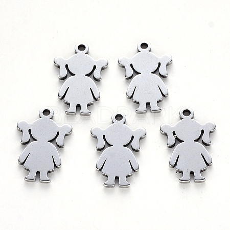 Tarnish Resistant 304 Stainless Steel Pendants STAS-N092-58-1