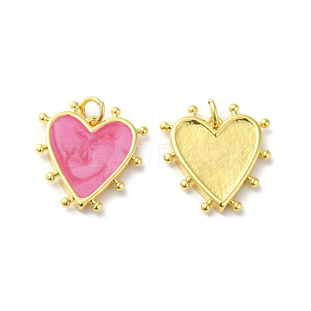 Rack Plating Brass Enamel Pendants X-KK-D074-03G-04-1