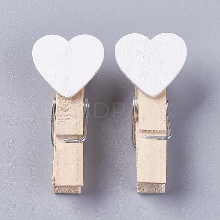 Wooden Craft Pegs Clips WOOD-WH0005-B11-1