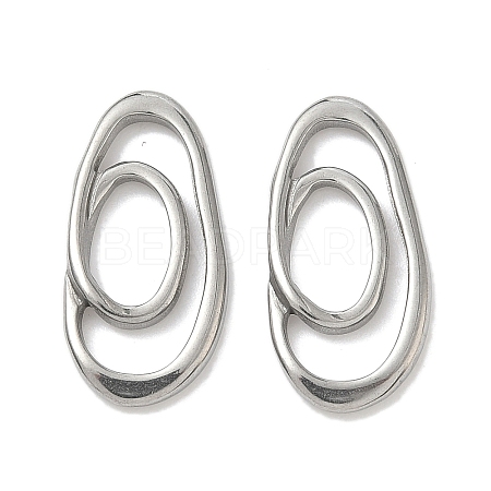 304 Stainless Steel Linking Rings X-STAS-K267-20B-P-1