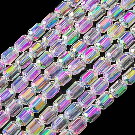 Electroplate Glass Beads Strands X-EGLA-D031-01-01-1