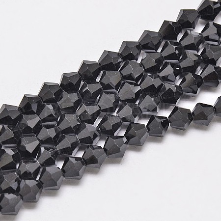 Imitate Austrian Crystal Bicone Glass Beads Strands LS-GLAA-F029-4x4mm-02-1