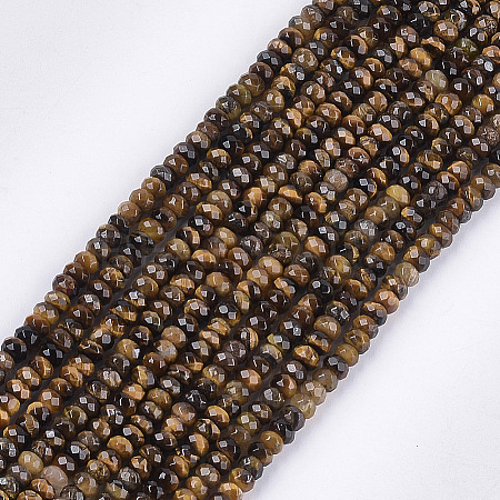 Natural Tiger Eye Beads Strands X-G-S354-50-1