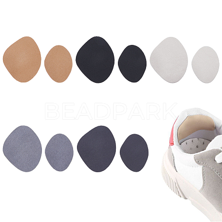 5 Sets 5 Colors Microfiber Leather Self-Adhesive Heel Cushion Sets FIND-FH0006-35-1