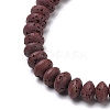 Synthetic Lava Rock Beads Strands G-B087-02A-07-3