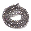 Baking Electroplate Glass Beads Strands DGLA-A039-J8mm-B06-2