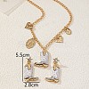 Cowboy Boots Zinc Alloy Earrings & Necklaces Sets for Women FS-WGC30FE-01-3