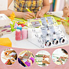 6-Tier Plastic Scrapbook Adhesive Tape Display Riser Stands ODIS-WH0086-105-5