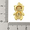 Brass Micro Pave Cubic Zirconia Pendants KK-R159-20A-G-3