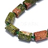 Natural Unakite Beads Strands G-O170-135-3