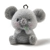 Flocky Resin Pendants LS-RESI-E059-04D-1