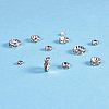 Brass Rhinestone Spacer Beads RB-PH0007-01B-3