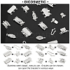 DICOSMETIC 60 Sets 6 Styles 304 Stainless Steel Box Clasps STAS-DC0009-62-4