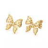 304 Stainless Steel Stud Earrings for Women EJEW-N059-03G-1