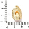 Brass Enamel Pendants KK-K408-66G-05-3