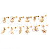 Brass Micro Pave Clear Cubic Zirconia Snowflake Cartilage Earrings WGFF6D3-36-2