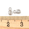 Real Platinum Plated Rhodium Plated 925 Sterling Silver Charms STER-K176-03C-P-4