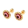 Evil Eye Glass Ear Fake Plugs EJEW-H105-27G-4