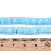 AB Color Plated Opaque Glass Beads Strands GLAA-T026-3x6mm-P06-4