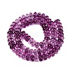 Crackle Transparent Glass Beads Strands GLAA-N074-02A-06-2