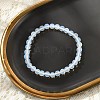 Opalite Beaded Stretch Bracelets BJEW-D446-B-07-1