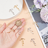 8Pcs 2 Colors Brass Pendants KK-GO0001-68-3