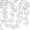 80Pcs Iron Hollow Butterfly Pendants IFIN-NB0001-68-1