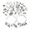 DIY Extendable Bangle with Charm Making Kit DIY-YW0008-28-4