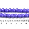 Painted Glass Bead Strands DGLA-S071-8mm-B41-2
